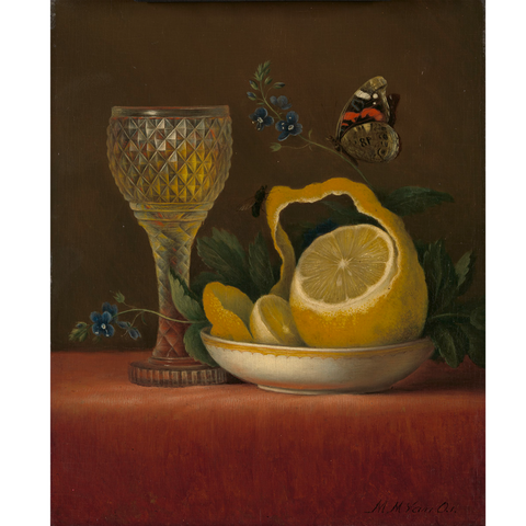Still life with Lemon and Cut Glass