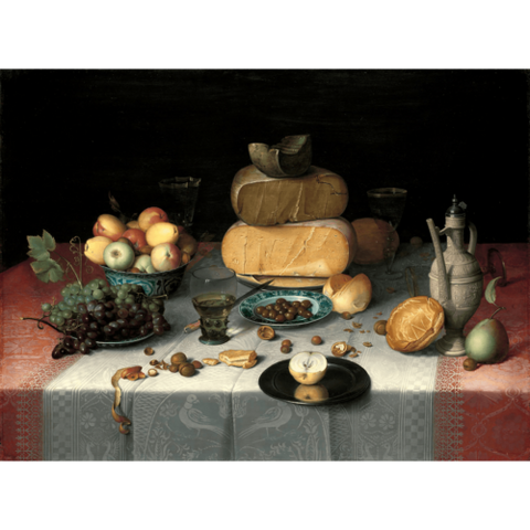 Still life with cheeses